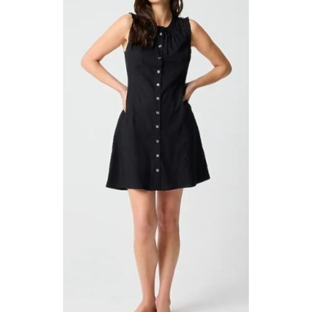 J. Crew Factory Ruffle Tie-Neck Mini Dress Size 12 NWT